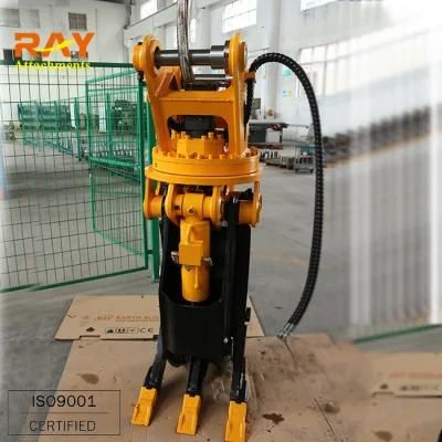Wood Stone Grab Crane Rotating Grapple for Mini Digger
