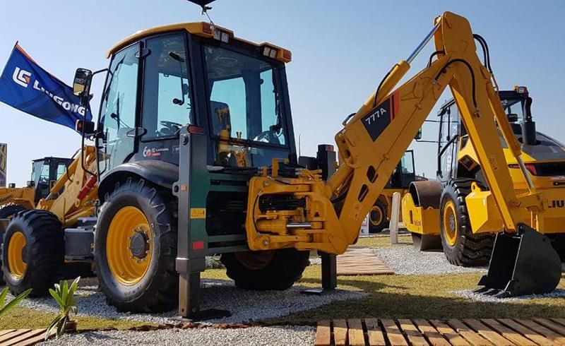 Liugong Clg 766A Jcb Loader Backhoe with 100HP Power