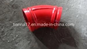 Concrete Pump Parts Double Layer Pipe Elbow Low Weight 90 Degree Flange Elbow