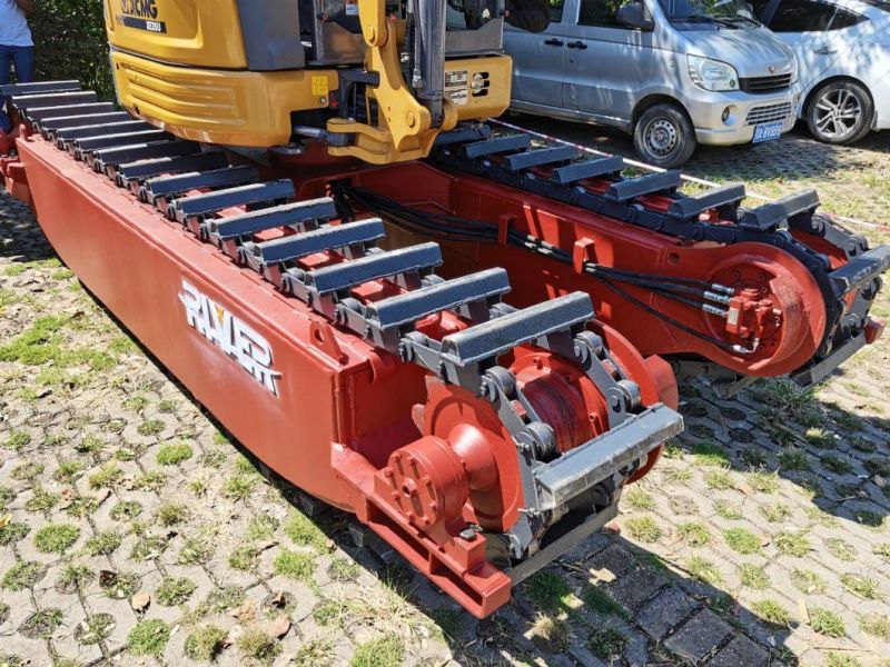 New Floating Mini Digger Swamp Buggy with Amphibious Pontoon Undercarriage for Dredging Engineering