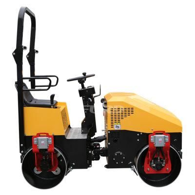 China New Hydraulic Vibrating 1 Ton Double Drum Road Roller for Sale