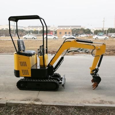 Mini Excavator Small Digger Chinese Compact Mini Excavators 1 Ton Excavator with Thumb Bucket