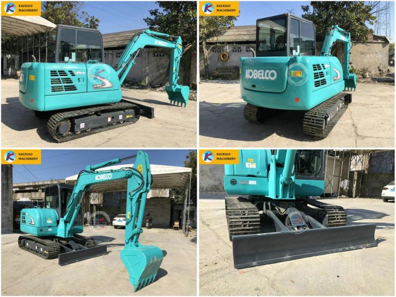 Made in Japan Original Crawler Backhoe Kobelco Sk60-8 /Sk60-10/Sk70sr/75 Small /Mini Used Excavator Kobelco Secondhand Excavator with Breaker Line and Blade