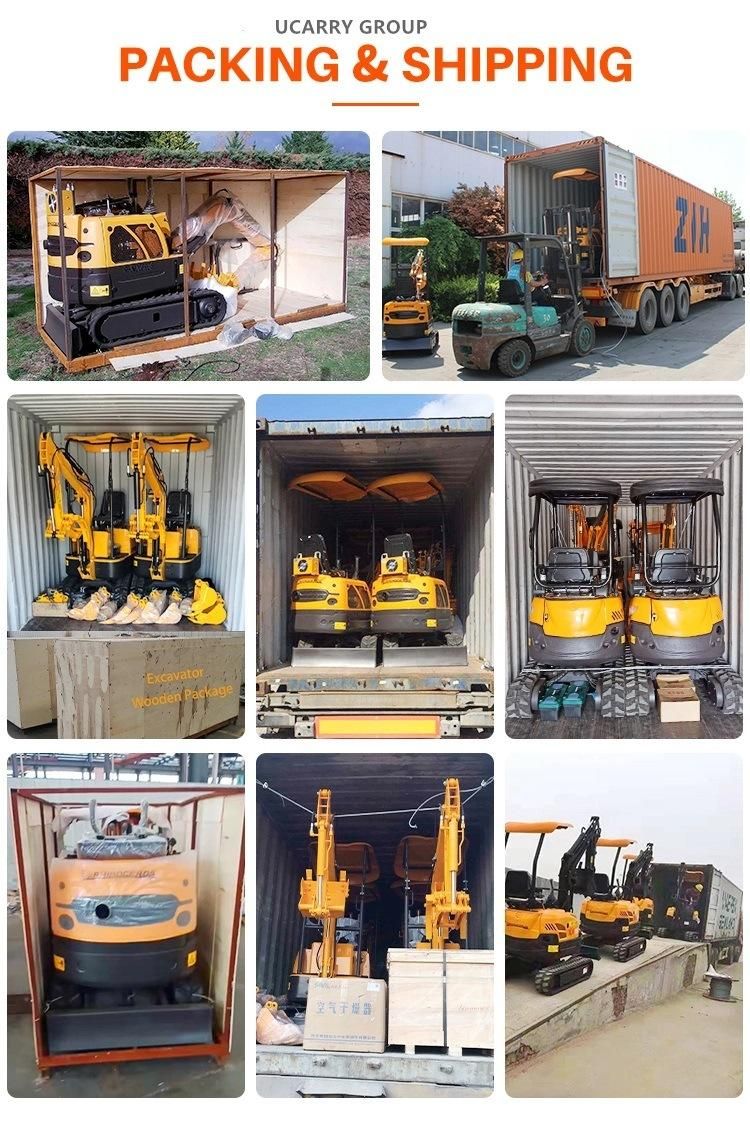 Factory Hot Sale 1ton Excavator with Attachment