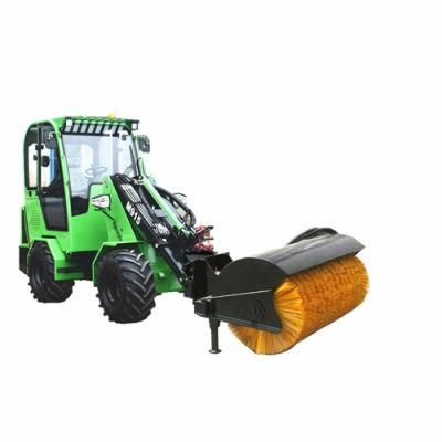 Earthmoving Machinery Forestry Machinery China Mini Loaders Small Avant Loader with Brush Sweeper Attachment