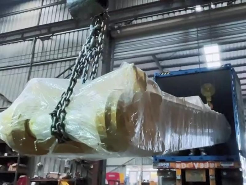 17.3-Meter Long 45-50ton Excavator Pile Driving Arm Has a Pile Driving Depth of 15-Meter