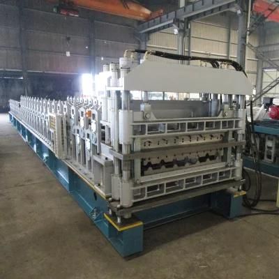 Direct Factory Automatic Double Layer Galvanized Metal Roof Tile Roofing Sheet Roll Forming Making Machine