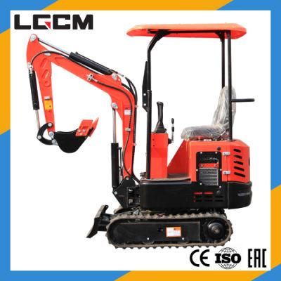 Lgcm CE Approved Mini Excavator 1 Ton in China Factory