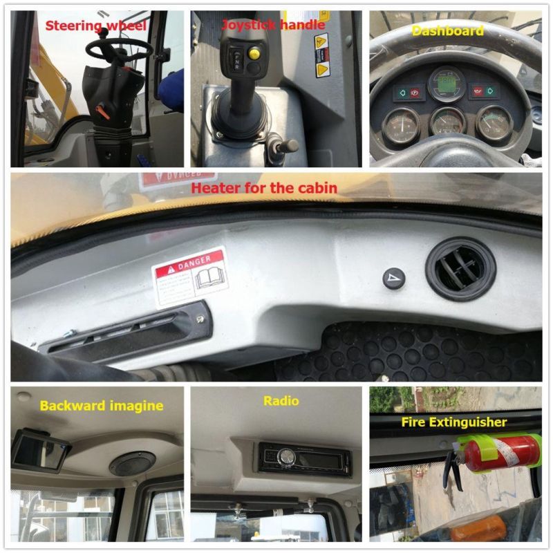 Haiqin Brand CE Certificated Articulated (HQ915) for Sale 1.5ton Small Wheel Loader