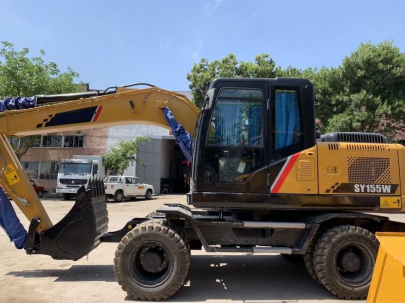 13.5 Ton Hydraulic Wheeled Excavator with Isuzu Engine Sy155W