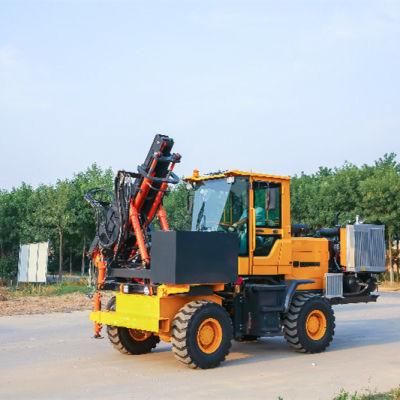 Piling, Pulling, Drilling, Integrated Function Highway Guardrail Pile Driver for Sale