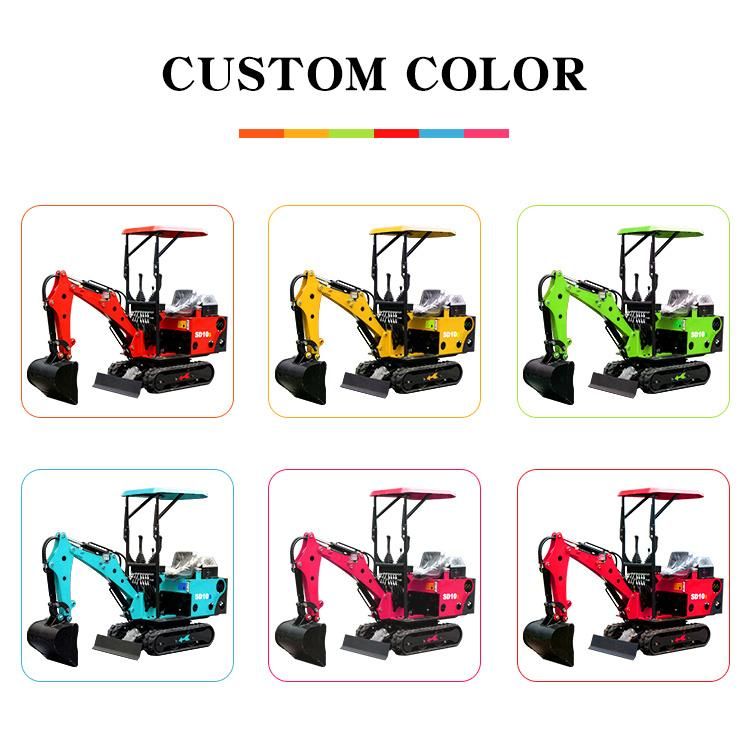 Shanding Factory Price Small Hydraulic Crawler Machine Excavator Mini Excavadora 1 Ton Minibagger Bagger Digger Mini Excavator