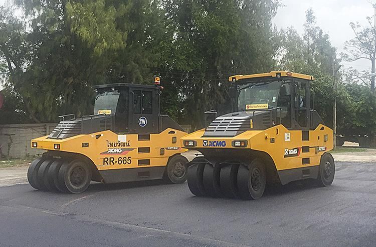 16 Ton Pneumatic Roller XP163 Tire TPE 16 Ton 20 Ton 30 Ton 40 Ton Road Roller with Tire Type XP163