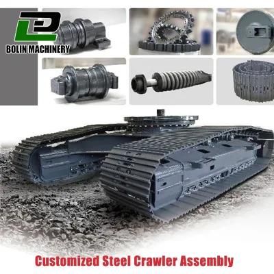 Steel Tracks, Track Chassis Crawler with Undercarriage Parts and Travel Motor