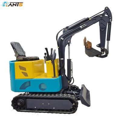 New Battery Powered Digger Excavator CE 0.8ton 1ton Crawler Electric Micro Digger Mini Excavator with Bucket Auger Fork