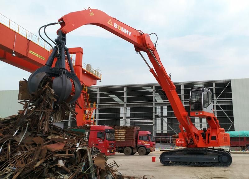 New Wzy42-8c Bonny 42 Ton Hydraulic Material Handler with Orange-Peel Grapple