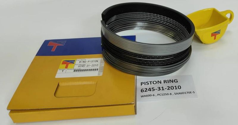High Quality Diesel Engine Mechanical Parts Piston Ring 6245-31-2010 for Excavator Parts PC1250-8 Wheel Loaders Parts Wa600-6 Engine Parst SAA6d170e-5 Qak23
