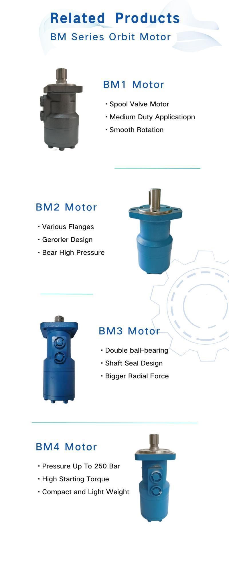 27mm Shaft 80cc/R Mini Cycloidal Hydraulic Geroler Motor Bm1