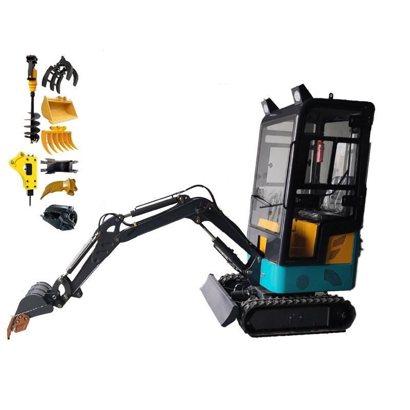 Original EPA/Eurov Engine 0.8-1tons Mini Excavators with Accessories for Sale