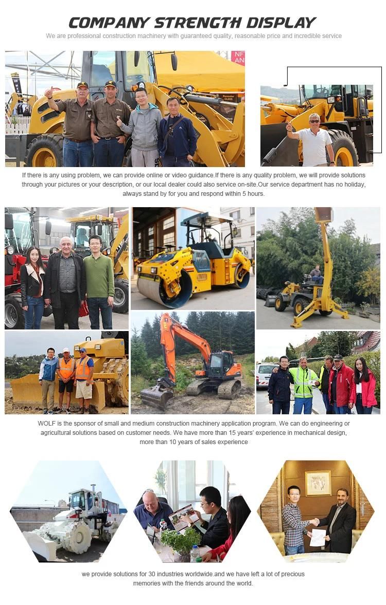 Construction Machinery Zl30 Wheel Loader with Backhoe