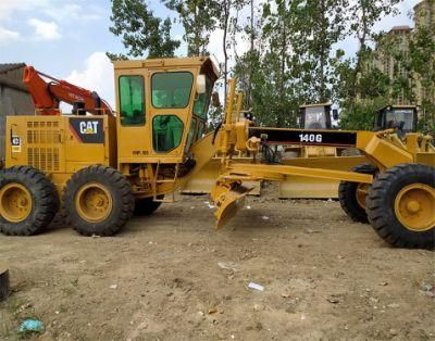 Used Road Work Good Condition Leveling Construction Machine Original Caterpillar Motor Grader 120m Secondhand Cat 140h 140K 140g Grader