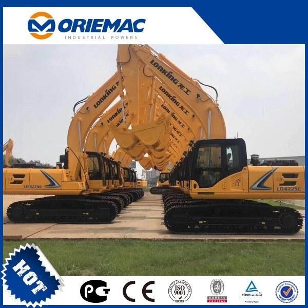 22tons LG6225e/Cdm6225 Lonking Brand New China Hydraulic Excavators with Breaker Hammer