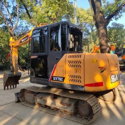 Used Excavators Sanyi Sy75c Earth-Moving Machinery Good Condition Low Hours