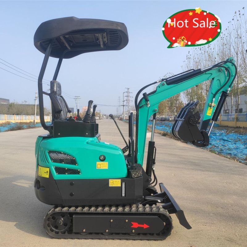 Earthmoving Machinery 1.8ton Mini Excavator with Beautiful Blue Colour