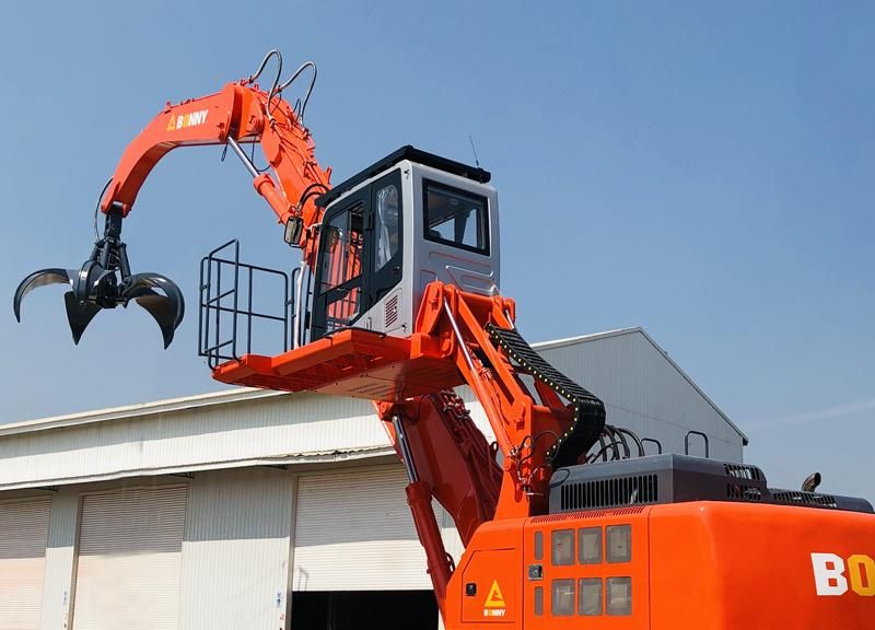 New Wzy42-8c Bonny 42 Ton Hydraulic Material Handler with Orange-Peel Grapple