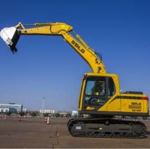 13T hydraulic crawler track type excavator E6135F with 600mm track shoes
