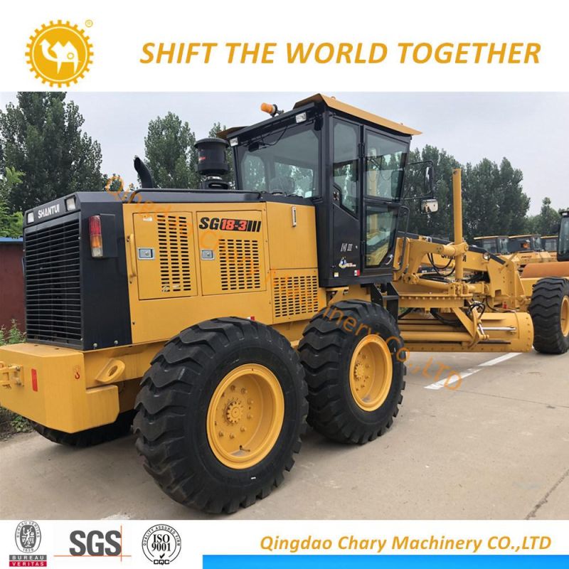 180HP Motor Grader Shantui Sg18-3 Road Grader for Sale