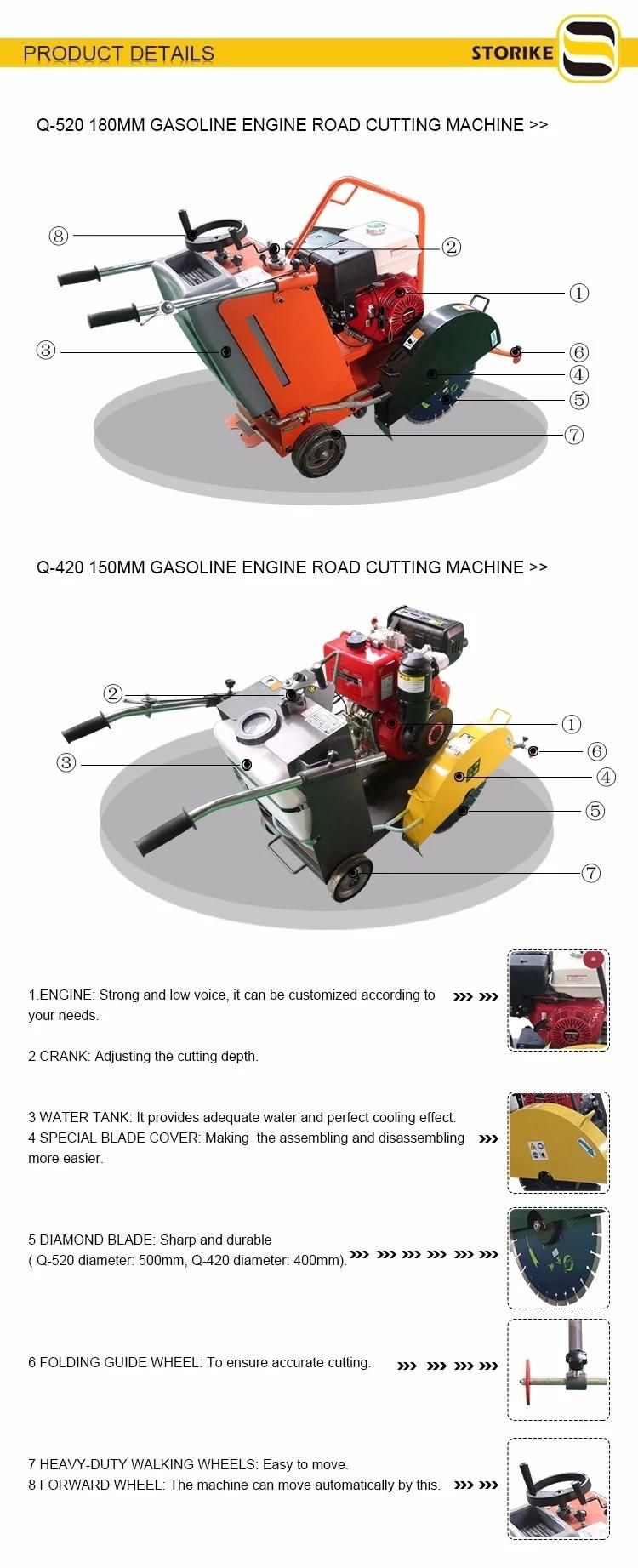 Road Construction Equipment Asphalt Floor Road Cutting Saw Machine Concrete Cutter  