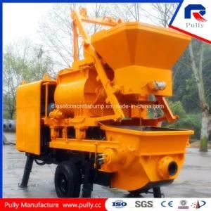 Large Capacity High Efficiency Electric Concrete Pump with Js500 Mixer