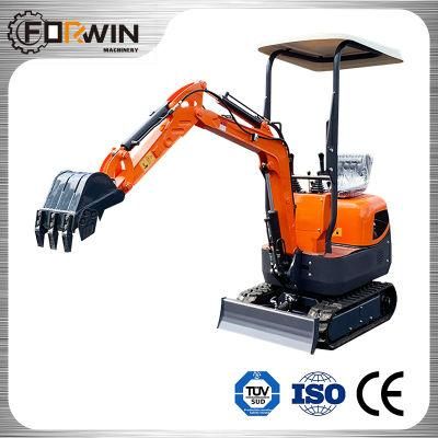 Forwin 1ton Mini Excavator Fw10b with Euro V Emission Engine Minibagger with ISO CE TUV