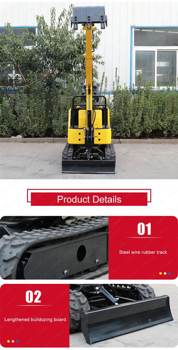 China Cheap Hydraulic Mini Excavator Machine Price Crawler Excavators Fwj-900