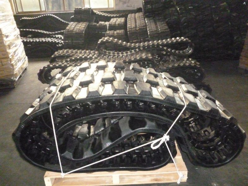 Low Price Heavy Strength Excavator Machinery Part Crawler Rubber Track