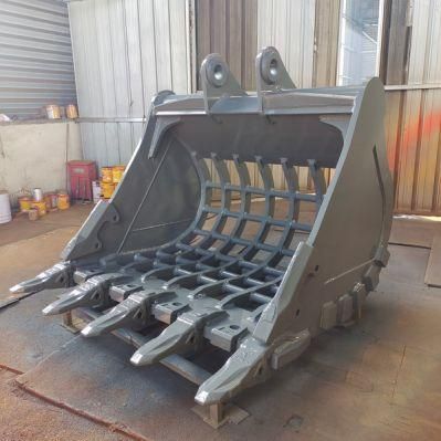 Cat320 Excavator Screening Bucket Skeleton Bucket Sieve Bucket