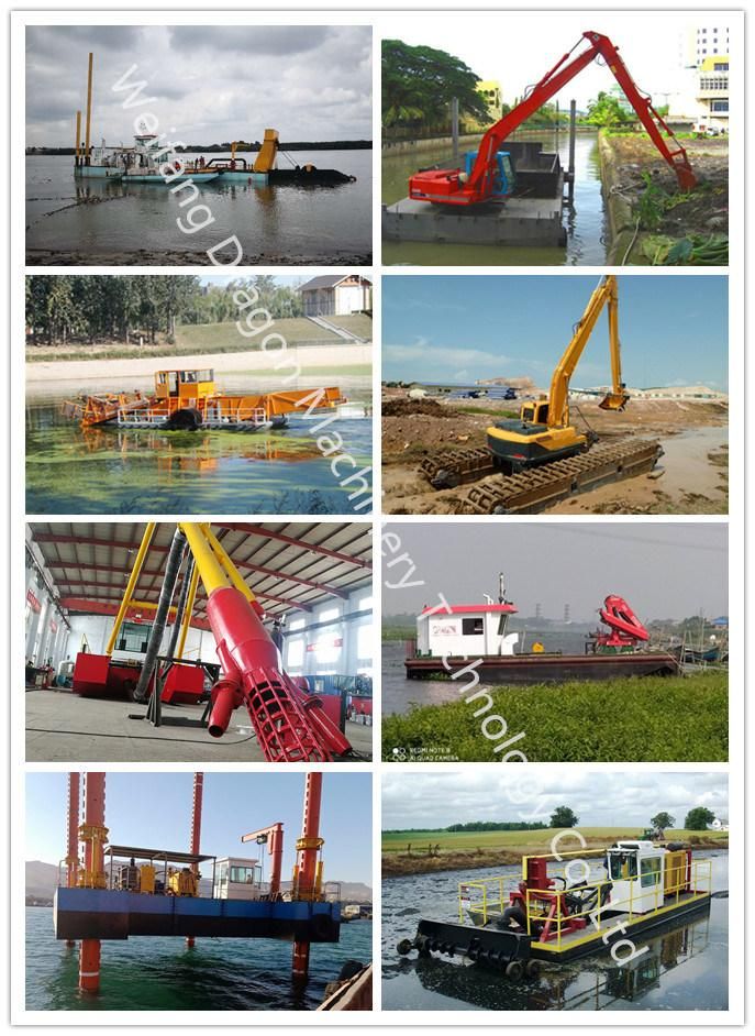 20 Tons Hydraulic Additional Side Pontoons Amphibious Excavators