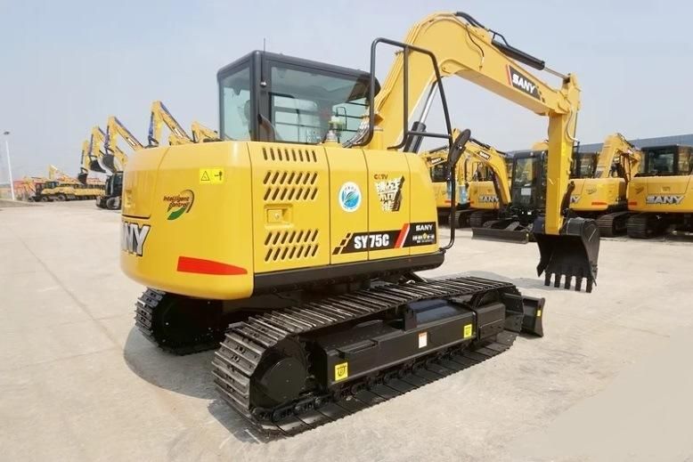 Used Excavator 7 Ton Crawler Hydraulic Crawler Small Mini Excavator Good Work Running Mining Secondhand Excavadora Usada Sany Sy75c Pell Producto Excavators