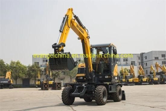 Hyundai Small 6 Ton Wheeled Excavator R60wvs for Sale