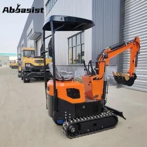 micro escavadeira mini excavator with various accessories or attachment 1.0t for sale