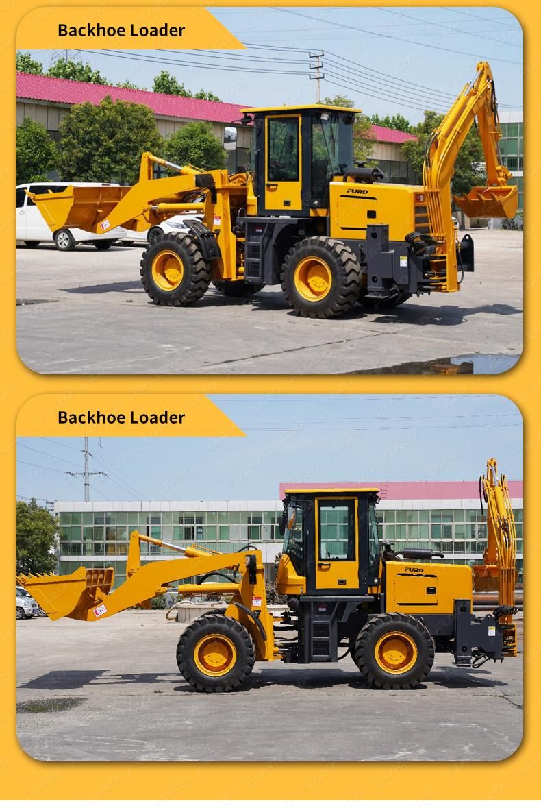 Different Types Backhoe Loader Excavator Loaders with Multi Function