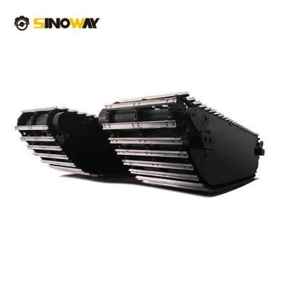 Modular Floating Tank Pontoon Sinoway Amphibious Pontoon with Aluminum Alloy Track Slippers
