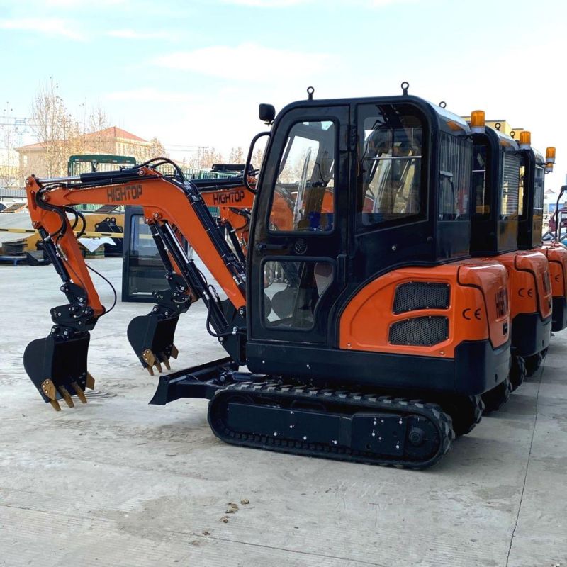 Hottest Model in Germany 1800kg Mini Bagger with Cabin and Euro5 Kubota Engine
