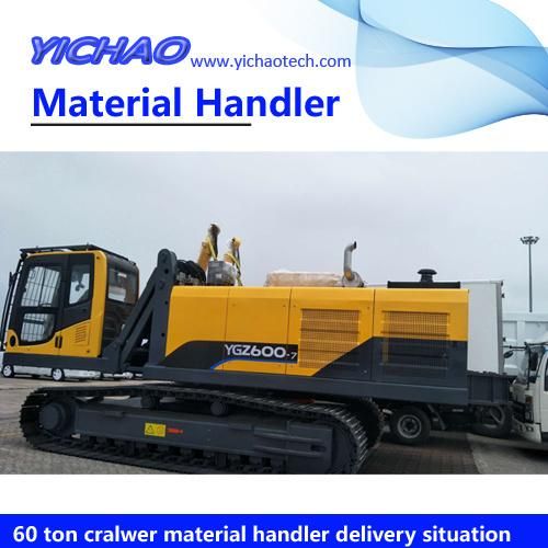 60ton Crawler Stationary Dock Port Material Unloading Handling Handler Machine