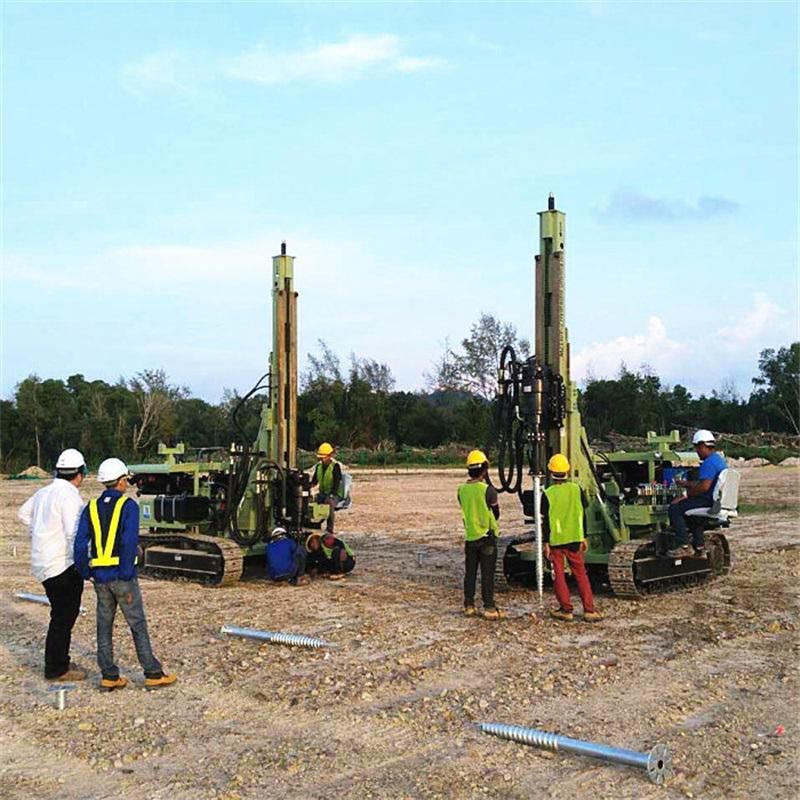 Drop Hammer Mini Pile Driver for Solar Screw Rock Drilling