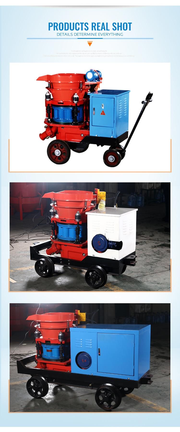 Hsp-7 Diesel Cyclone Concrete Shotcrete Machine Refractory Concrete Shotcrete Gunning Machine