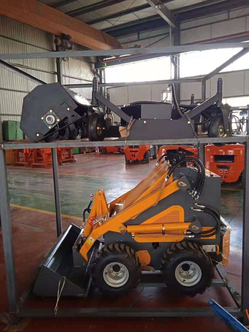 CE Approved Rubber Track Loader Skid Steer with Multi Functional Accessories for Sale