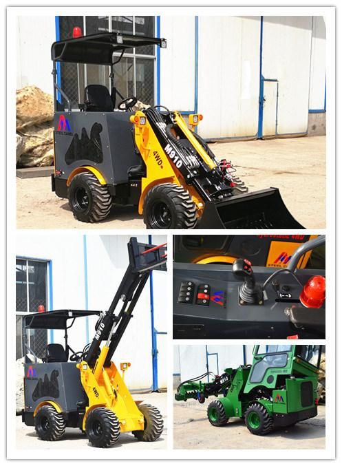 Mini Excavator Attachments Backhoe Wheel Loader 910 with Hydraulic Garden Flail Mower for Sale