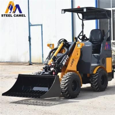 Mini Wheel Loader with Long Boom Telescope, Loading Height 3m and Diesel Engine